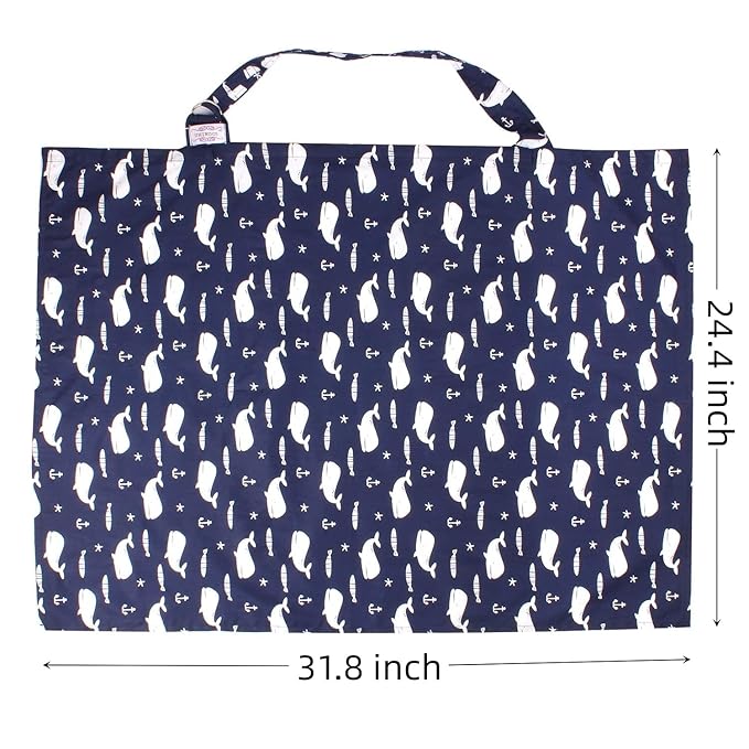 2Pack Nursing Cover for Breastfeeding Grey and Blue