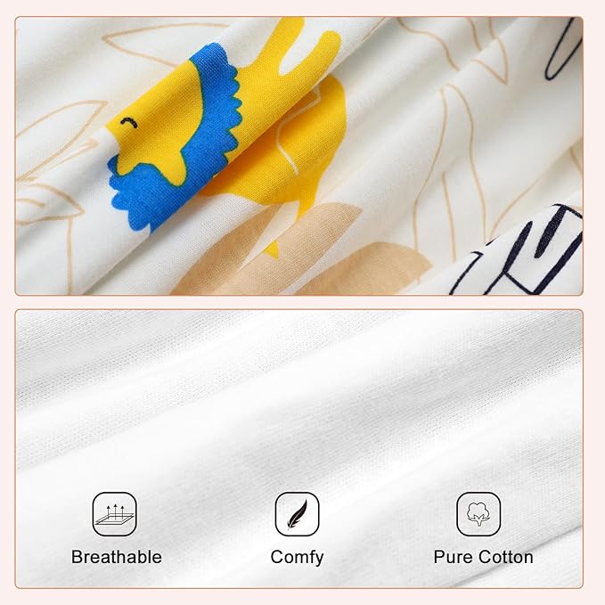MOEMOE BABY Leakproof Bedwetting Diaper Pants Absorbent Overnight Diaper Short for Boys and Girls 2 Packs