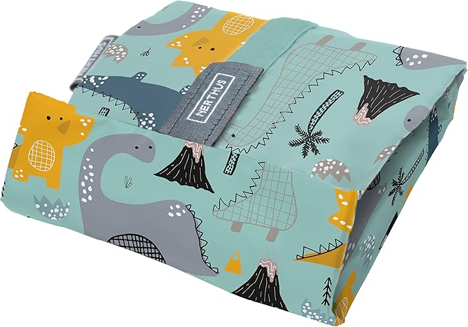 NERTHUS FIH 884 Reusable Sandwich Bag Dinosaurs, Eco-Friendly, Adaptable, Easy to Clean and Washable