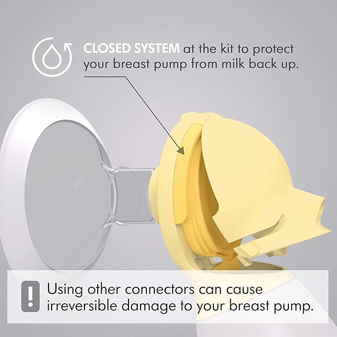Medela PersonalFit Flex Replacement Connectors, 2 per Pack, Compatible with Freestyle Flex and Pump in Style with MaxFlow Breast Pumps, Authentic Spare Parts