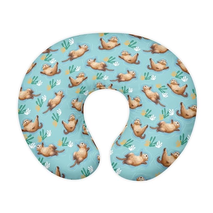 Multi Sloth and Leaf Breastfeeding Pillow Cover Baby Breastfeeding Slipcover Infant Newborn Nursery Bottle Pillowcase Durable and Easy to Clean