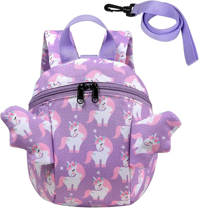 VASCHY Mini Toddler Backpack with Leash, Ultra Lightweight Tiny Little Daycare Backpack