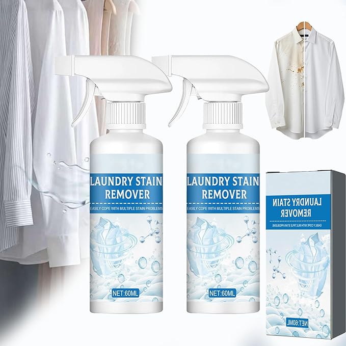 Non-Ionic Laundry Pre-Treatment, 2026 New Clothing Emulsifier, Powerful Remover Clothes Dry-Clean Spray, For Clothes Shoes