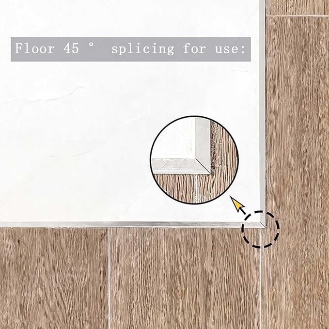 10-Pack 48 Inch Aluminum Tile Edge Trim – L-Shape Metal Tile Edging for Backsplash, Wall Corners, and Finishing – Square TileTrim (Silver, 48 Inch)