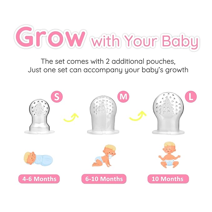 Baby Teething Relief teether, Breast Milk Popsicle Mold for purees .Silicone Baby Fruit Food Feeder for Safe Infant Self Feeding, BPA Freefor 3 Month+ (Dusty Lilac)
