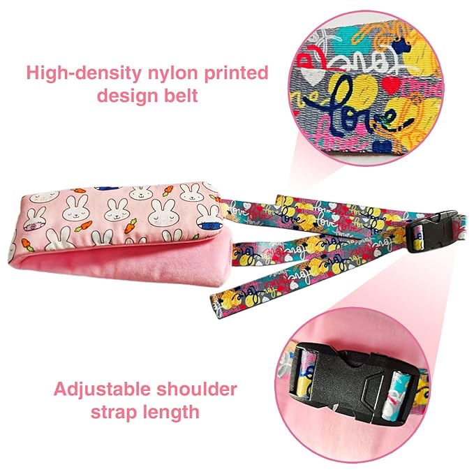 Universal High Chair Straps Replacement for Wooden High Chair -Safety Harness for Infant Toddler, Adjustable Baby Safety Strap, High Chair Accessories Compatible with Most Wooden High Chairs (Pink)