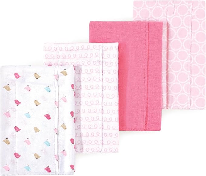 Little Treasure Luvable Friends Flannel Burp Cloths 4pk