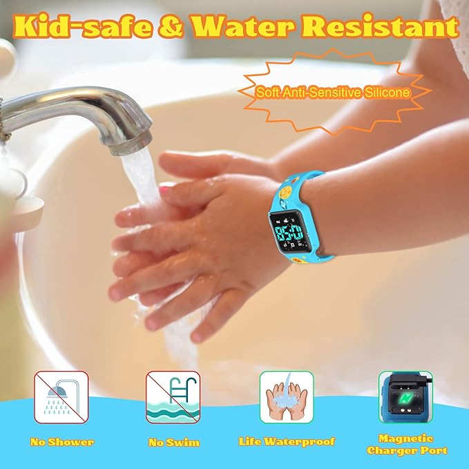 Toddler Potty Training Set – Potty Training Watch with Musical/Vibration Countdown Alerts, Fun Board Book, Progress Chart & Reward Stickers – Interactive Potty Training Kit for Kids Ages 2-6