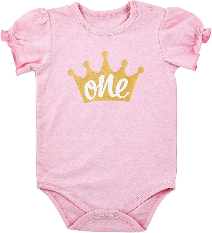 Stephan Baby baby-girls Av2023-stephan Baby St Birthday Snapshirtstyle Diaper Cover Available in Designs One-4ebcee0a