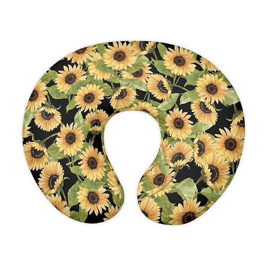 Sunflower Ultra Soft Baby Nursing Pillow Cover with Hidden Zipper Comfortable Durable Breastfeeding Pillow Replacement Cover for Baby Girls Boys Shower Gift
