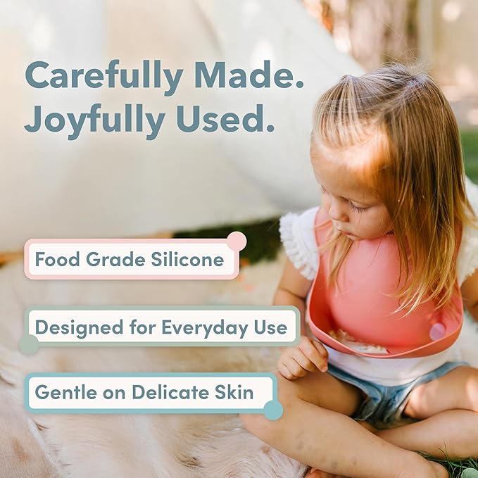 Loulou Lollipop Soft, Waterproof Silicone Feeding Bib
