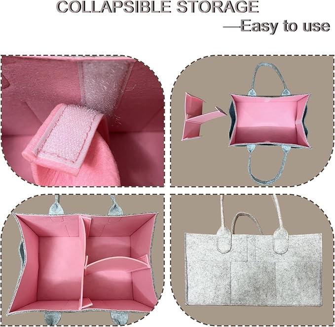 Baby Diaper Caddy is a versatile baby basket designed for nursery storage, car organization, and as a thoughtful gift for baby showers. It is perfect for storing diapers and baby wipes.