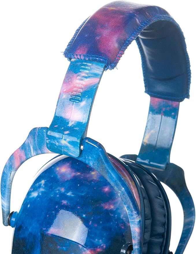 Kids Hearing Protection,25dB NRR Noise Reduction,Sound Proof for Kids,Toddler,Safety Earmuffs for Concert,Airplane,Autism,Monster Jam,Travel,School- Blue Blue Galaxy