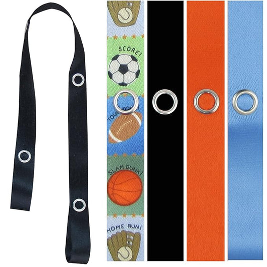 PBnJ baby Toy Saver Strap Holder Leash Secure Accessories Sports/Black/Orange/Lt Blue - 4pc
