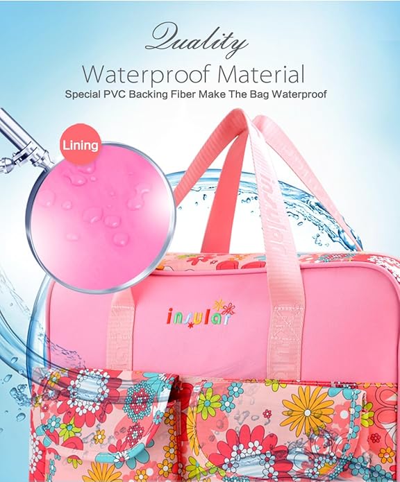 Kamay's Mummy Shoulder Bag Diaper Bag Chic Nappy Changing Bag Tote/Messenger Style Large with Changing Mat, Adjustable Straps