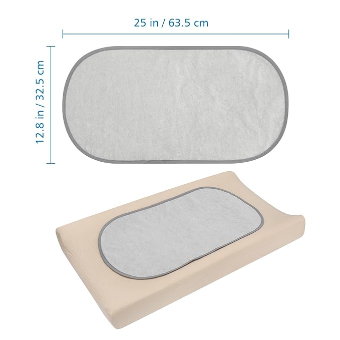 Accmor 3 Pack Waterproof Changing Pad Liners, Reusable Portable Diaper Changing Pad Covers