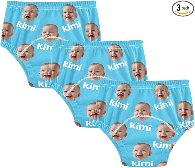 Joko Ivery 1 Blue Light Custom Potty Training Pants Traning Potty Panty Cotton for Toddlers Boys Girls 3T 3Pcs