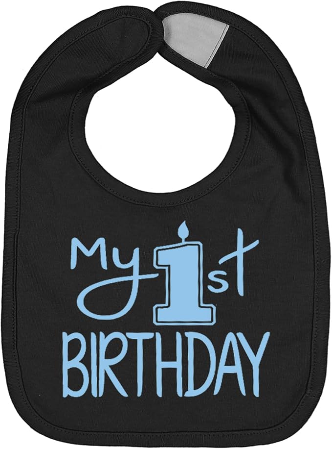 Aiden's Corner Handmade Cute Baby Boy Girl First Birthday Smash Cake Bibs My 1st Birthday Bib