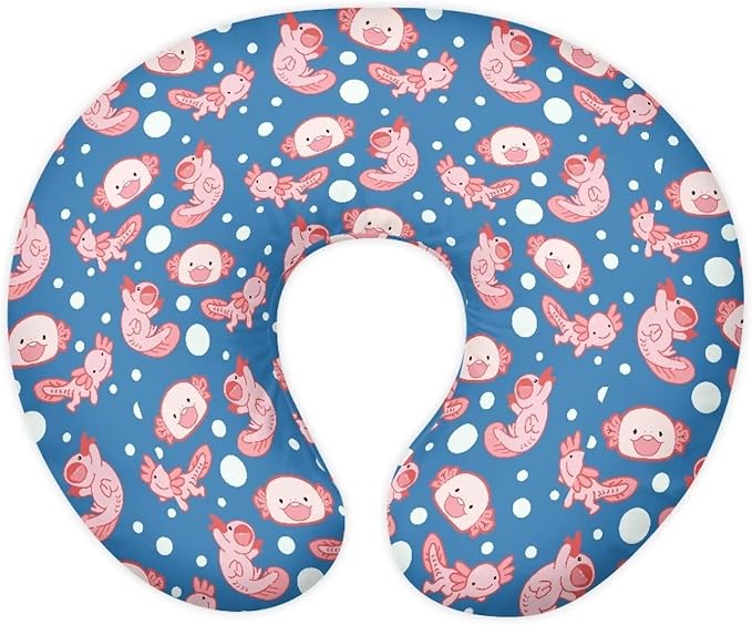 Bubble Axolotl Nursing Pillow Covers U-Shaped Feeding Pillow Cover for Nursing Pillow Hidden Zipper Design Soft and Skin-Friendly