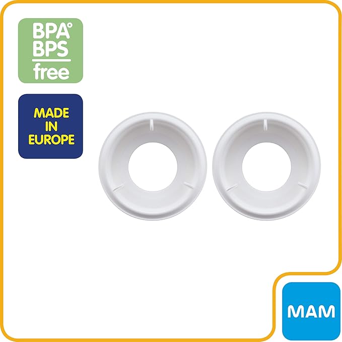 MAM Bottle Nipples Medium Flow Nipple Level 2, for 2+ Months, SkinSoft Silicone Nipples & Easy Start Anti Colic Bottle Valve Replacement,2 Count (Pack of 1)