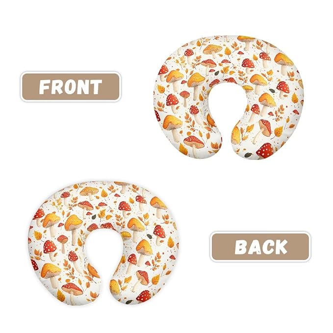 Red Yellow Mushroom Baby Nursing Pillow Cover Ultra Soft Comfortable Newborn Nursing Pillow Case Baby Essentials
