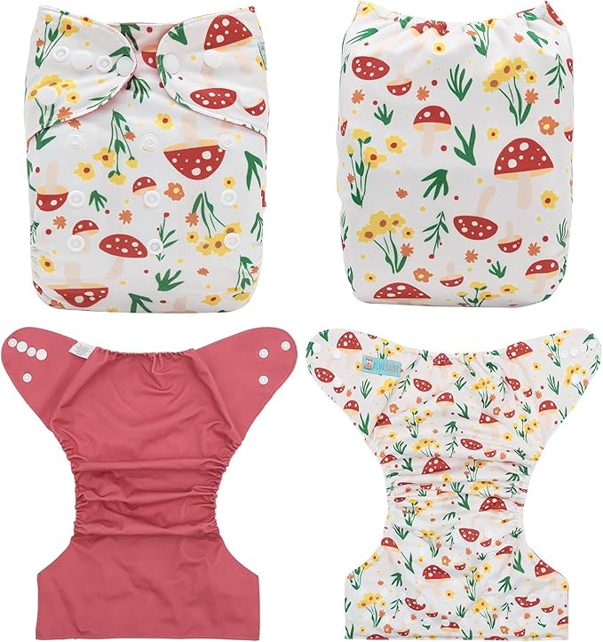 ALVABABY Baby Cloth Diaper Cover, Swim Diaper,Nappy Shell Baby Girls and Boys