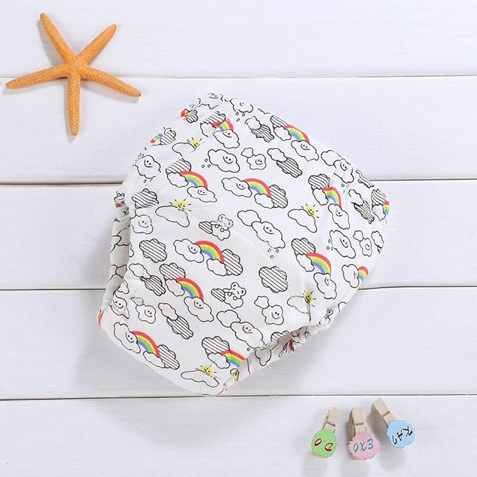 4 Pack Baby Toddler Reusable Toilet Pee Potty Training Pants Cloth Diapers Underwear