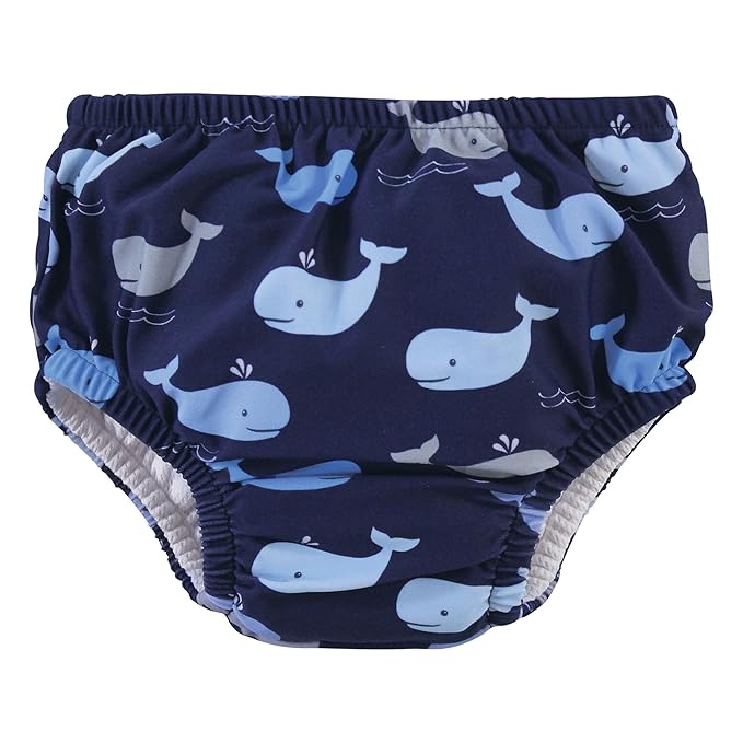 Hudson Baby Unisex Baby Swim Diapers, Whales, 3 Toddler