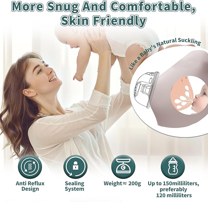Electric Breast Pump Upgrade Hands Free Wearable 2-Pack 32db Ultra Quiet Portable Breastfeeding Pump 4 Modes 12 Suction Levels 19 21mm Flange LED Display Dual Seal Tech Ideal Gift for New Mom-White