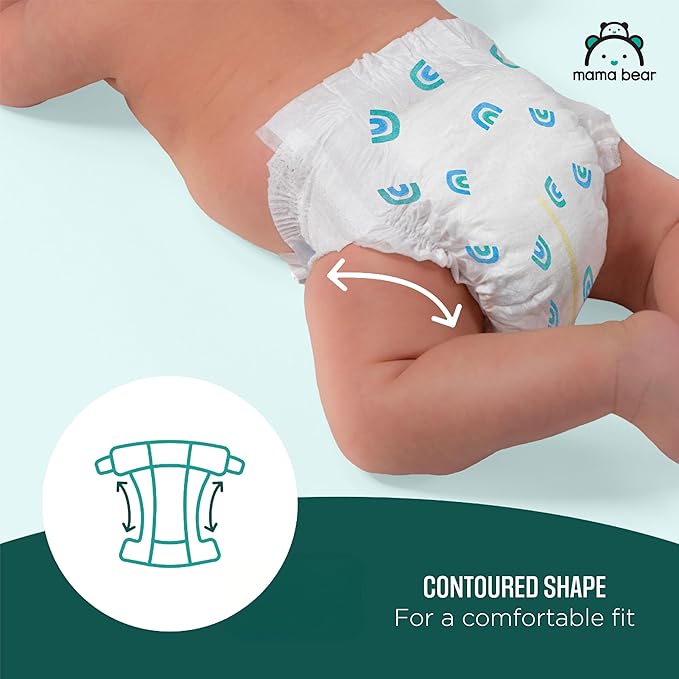 Amazon Brand - Mama Bear Gentle Touch Diapers, Hypoallergenic with Leak Protection, Size Newborn, 120 Count (4 packs of 30)