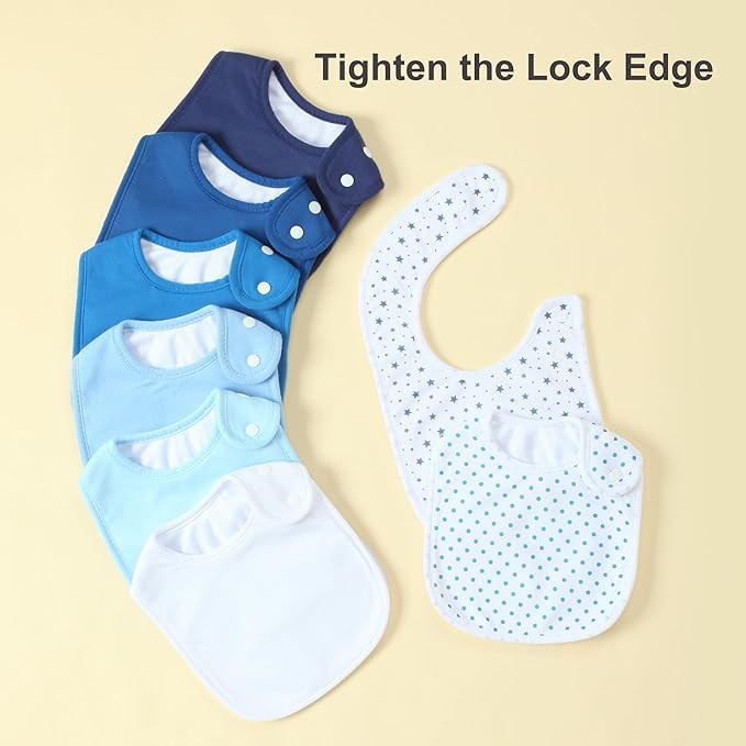 Waterproof Baby Bibs for Boys & Girls Soft and Absorbent Bandana Drool Bibs Set for Infant Newborn 0-12 Months