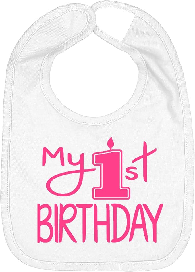 Aiden's Corner Handmade Cute Baby Boy Girl First Birthday Smash Cake Bibs My 1st Birthday Bib