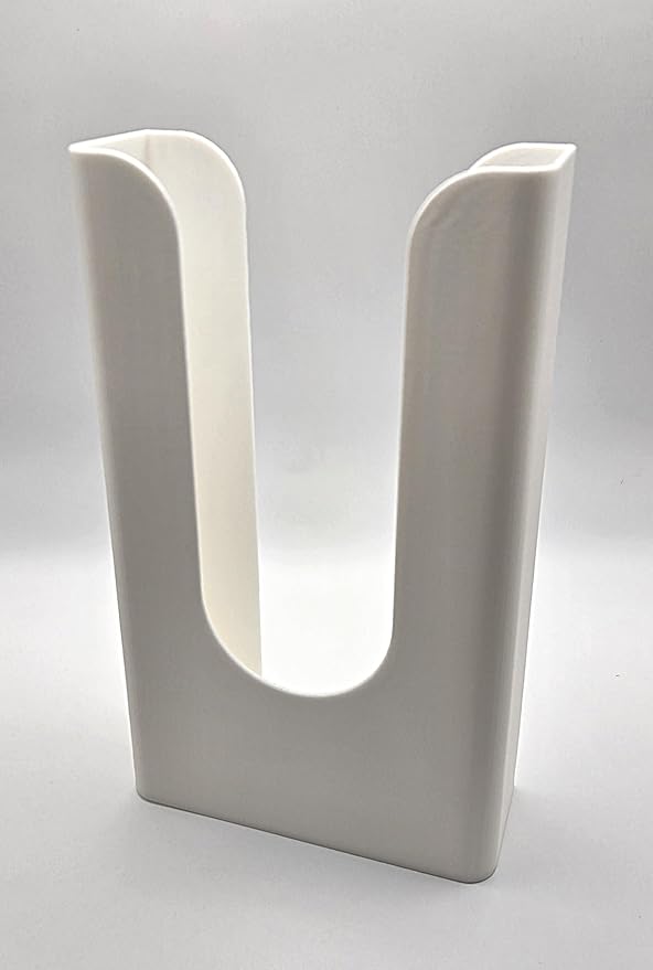 Bathroom Wipes Dispenser - New and Improved Version Holds Packaging for Easy Wipe Access. Wall Mountable - Includes mounting Tape. DWD-Wh