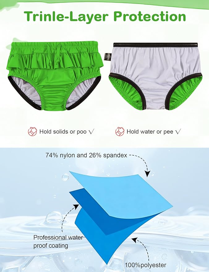Youth Special Needs Reusable Swim Diapers Swimwear for Incontinence Diaper Covers Waterproof,Leakproof