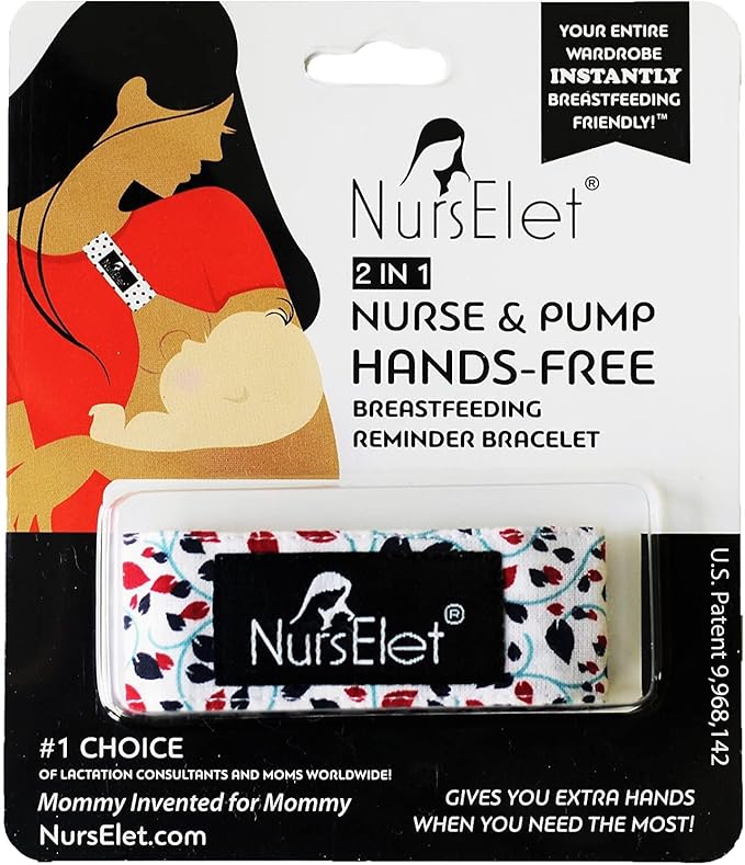 Nursing Bracelet, Hands-Free Shirt Holder Becomes Your Reminder Bracelet