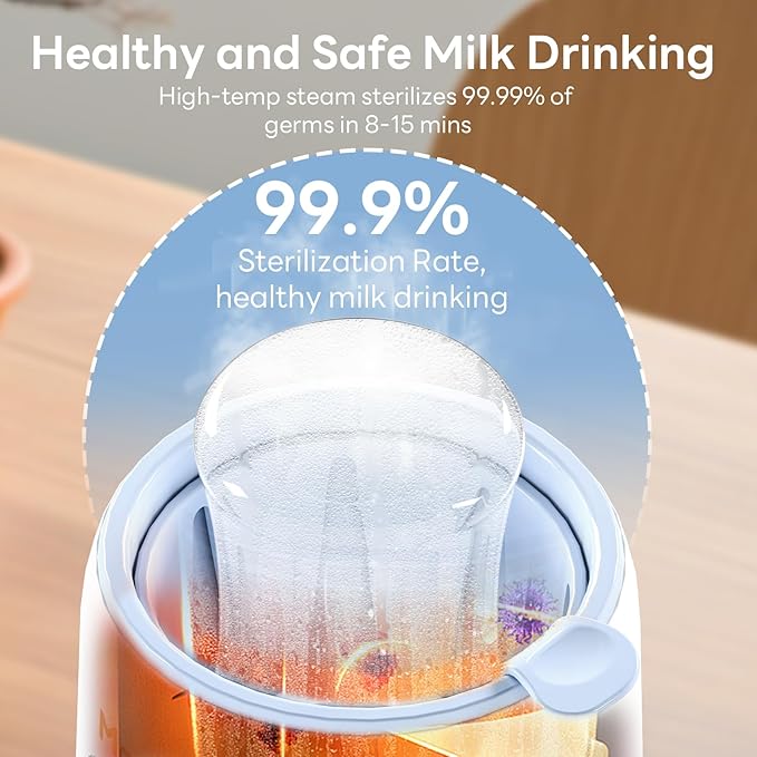Bottle Warmer, 8-in-1 Fast Baby Bottle Warmer for Breastmilk and Formula,Milk Warmer with Accurate Temperature Control and Automatic Shut-Off,Multifunctional Bottle Warmers for All Bottles(Blue)
