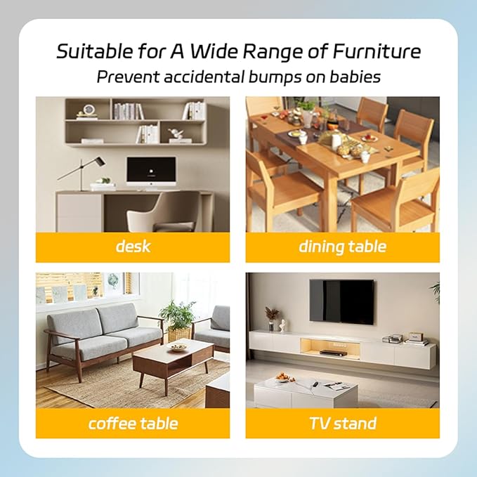36 Pack Baby Corner Protector Corner Protector Baby Furniture Corner Protection Sharp Furniture and Table Top Edges with Adhesive Transparent Cover