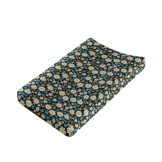 Daisy Diaper Change Table Covers Soft Girl Changing Pad Cover with Elastic Edge Waterproof Baby Nursery Diaper Changing Pad Sheets Gift for Birthday