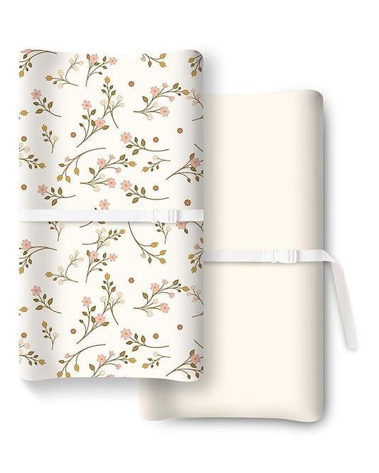 Extra Stretchy Changing Pad Cover, Ultra Soft Premium Jersey Knit Changing Pad Sheets, Unisex for Boys Girls, Fits All Standard Changing Tables/Dresser Tops - 2 Pack