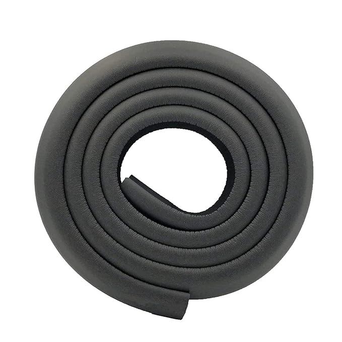 M2cbridge L Shape Extra Thick Furniture Table Edge Protectors Foam (Black (6.5ft x 2))