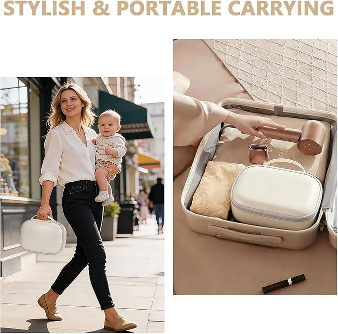 Breast Pump Carrying Bags Case for Willow & Momcozy, Compact Hands Free Wearable Breast Pump Bag for eufy Security/Medela/Bluefair- Travel Pumping Storage Bag with Removable Tray for Mom - Beige