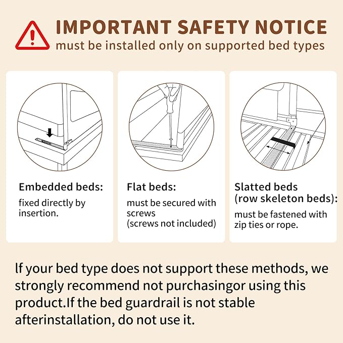 Bed Rail for Toddlers, 1-Piece Height Adjustable Bed Guard Rail for Kids, Baby Safety Side Protector for Twin, Full, Queen, and King Beds (Gray, 1 Side:82.7")
