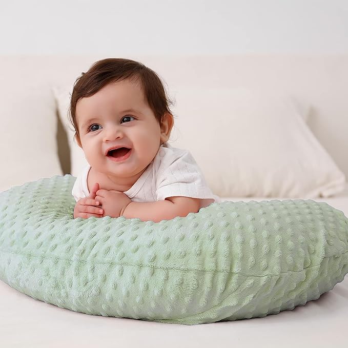 Nursing Pillow Cover, Breastfeeding Pillow Slipcover Snugly Fits for Nursing Pillow for Baby Boys and Girls, Premium Quality Microfiber, Ultra Soft Comfortable (Green)