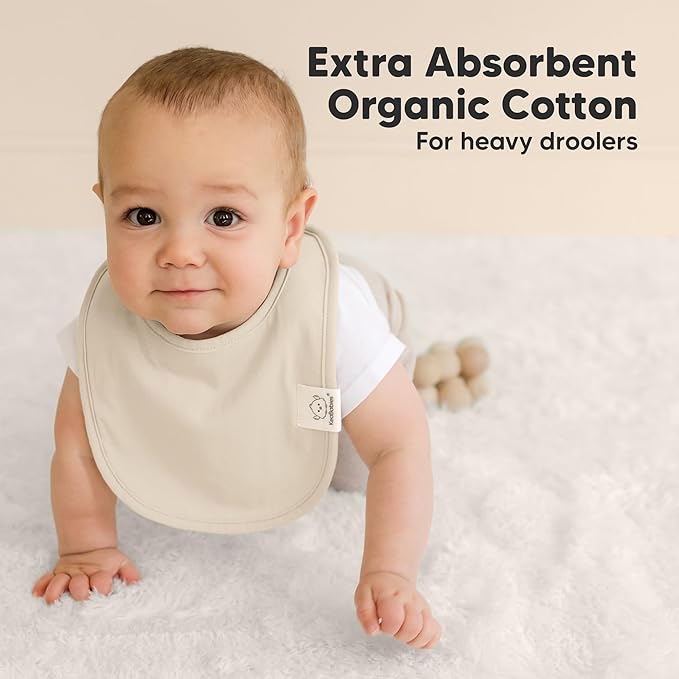 8-Pack Organic Baby Bibs for Boys, Girls - Soft Cotton Drooling and Teething Bibs for Baby Girl & Boy, Extra Absorbent, Easy to Clean & Put On for Toddler, Newborn, Infant 0-24 Months (Roarsome)