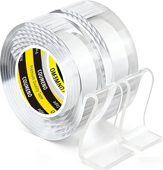 Corner Protector Clear Baby Proofing Edge Guard Tape 0.8in（W x 3.3FT(L) Self Adhesive Furniture Table Corner Bumper for Child Safety Sharp Edge Guard 2 Roll