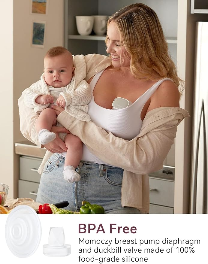 Momcozy Original S9 Pro/S12 Pro Replacement Accessories, Only Compatible with Momcozy S9 Pro/S12 Pro Breast Pump NOT for S9/S12/S12Pro-Quick(Duckbill Valves & Silicone Diaphragm,1 Pack)