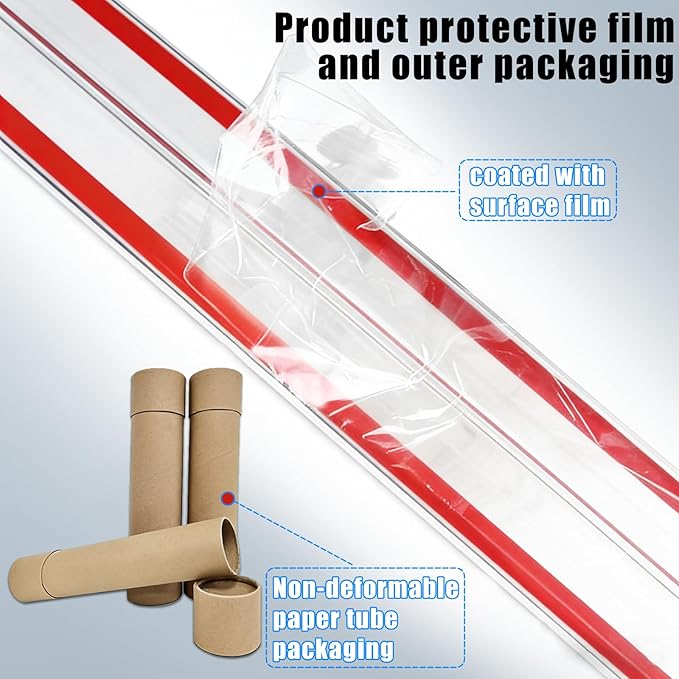 Wall Corner Protector - 4PCS, 16"x1.18" - Self Adhesive Clear Corner Protectors for Walls, Cabinet Doors, Edge Protector Trim; Easy to Install Corner Guards for Walls (40.6cm x 3cm)