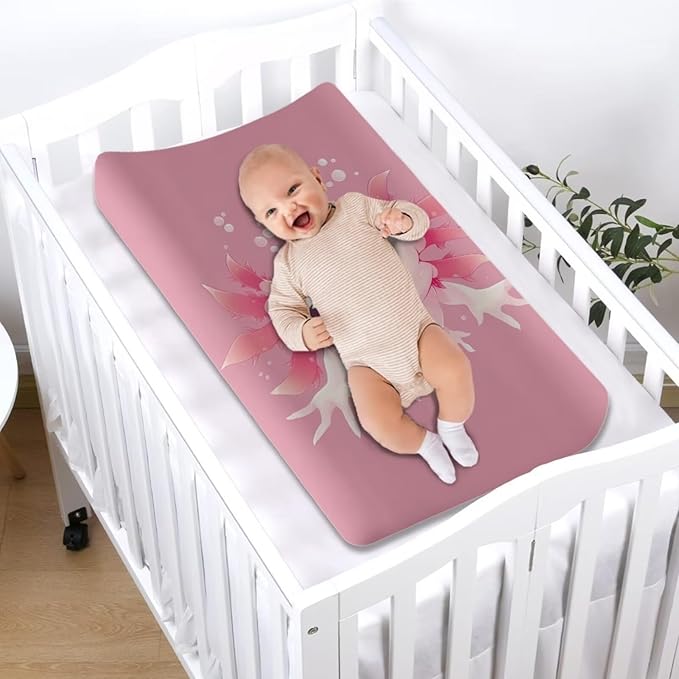 Changing Pad Covers for Boys Girls, Fancy Axolotl Diaper Changing Table Pad Cover Soft Breathable Changing Mat Cover for 32''x16" Cute Birthday Gifts for Baby