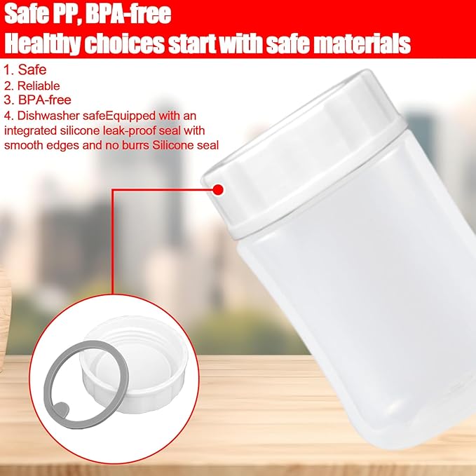 6pcs Baby Bottle Caps Compatible with Pigeon & Lansinoh Bottles, Travel and Storage Bottle Lids Replacement (White)
