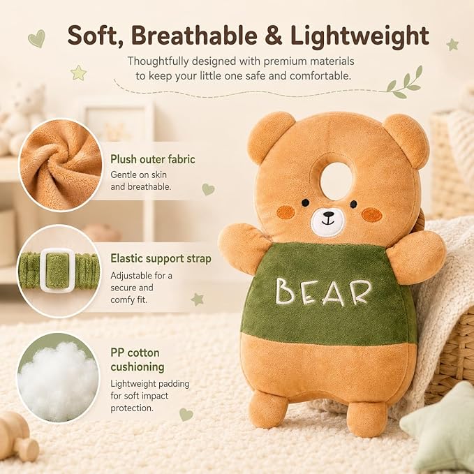 Baby Walker Head Protector BackpackToddler Adjustable Baby Head Protection Backpack (Style R)
